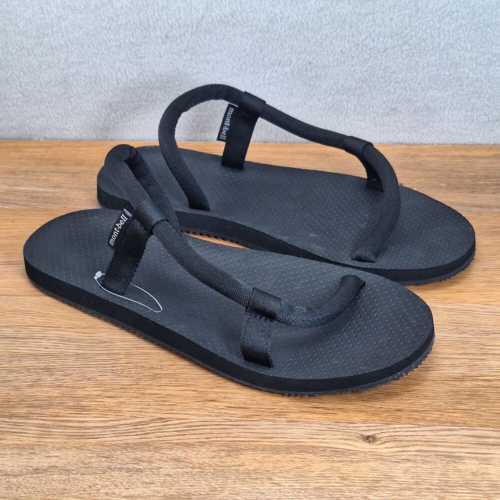 Montbell Sock-On Men's 10 XL Sandals Black Lightweight Slip-On Unisex